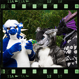 Eurofurence 2015 fursuit photoshoot. Preview picture of Fishbones, Tylon, Secoh